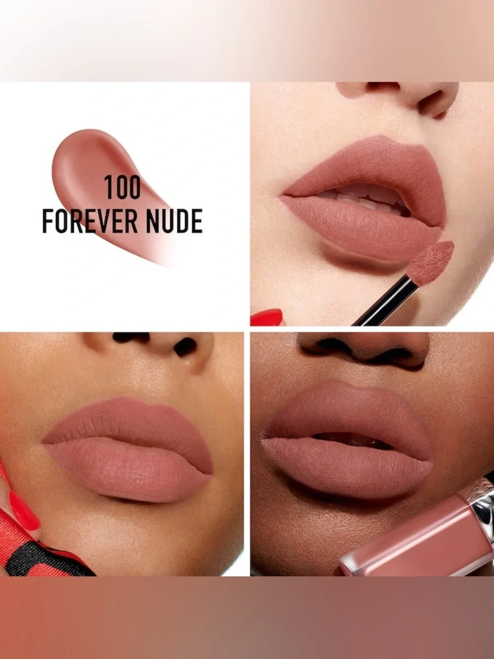 Rouge Dior Forever Liquid Transfer-Proof Lipstick #100